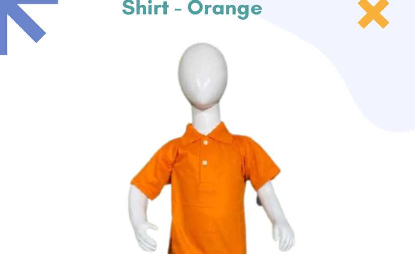 PK Half Sleeve Polo Shirt - Orange | Vibrant and Comfortable Polo for Casual and Smart Wear