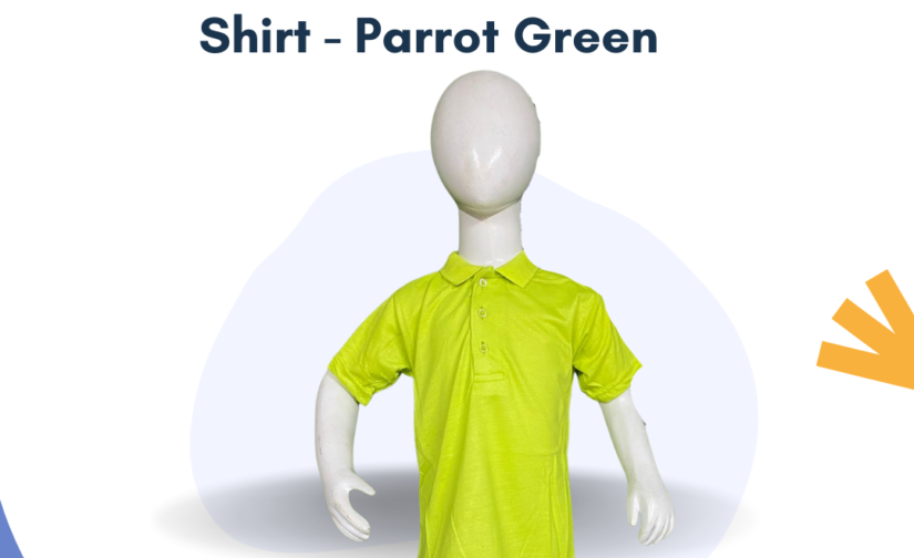 PK Half Sleeve Polo Shirt - Parrot Green | Comfortable Cotton Polo for Stylish Casual Wear