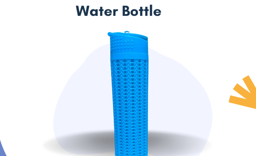 Plastic Net Water Bottle - 1000ml BPA-Free, Durable, Lightweight Hydration Bottle with Unique Net Design