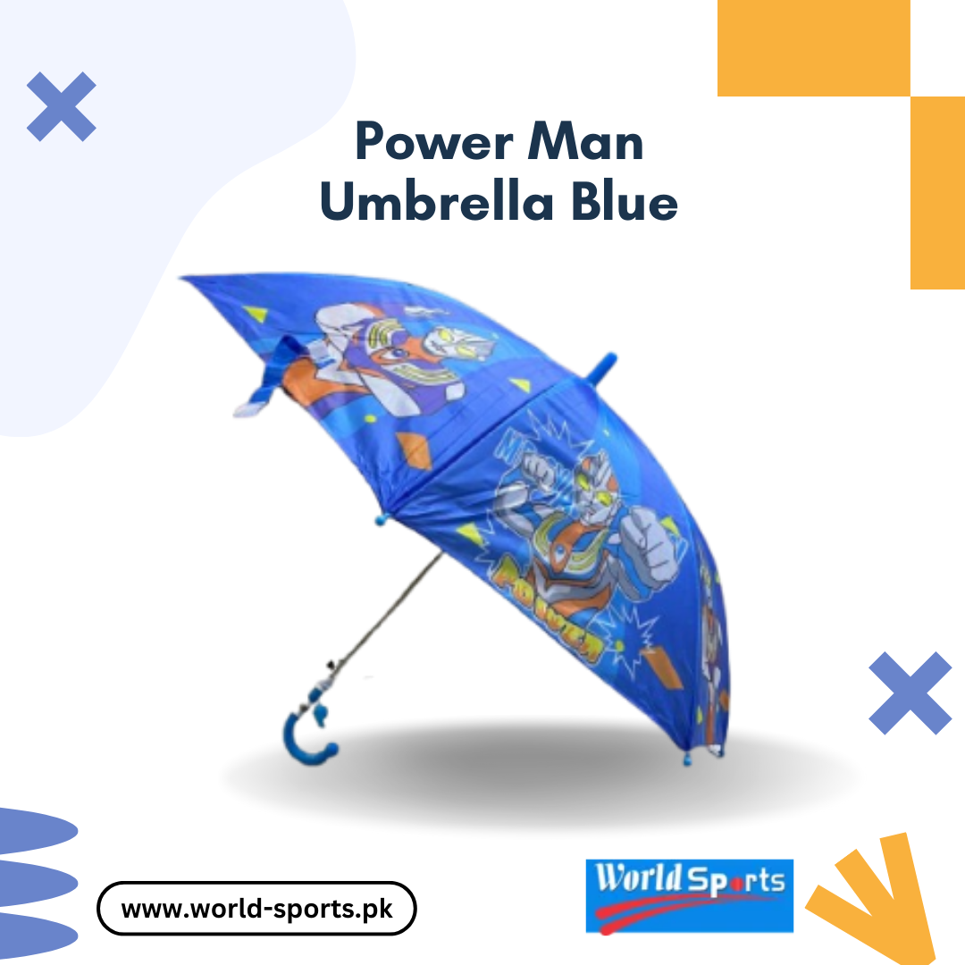 Power Man Umbrella Blue - Stylish and Durable Superhero-Themed Blue Umbrella for Fans