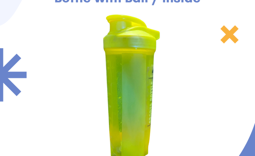 Power Rade Shaker Bottle with Mixing Ball | Leak-Proof & Durable Protein Blender
