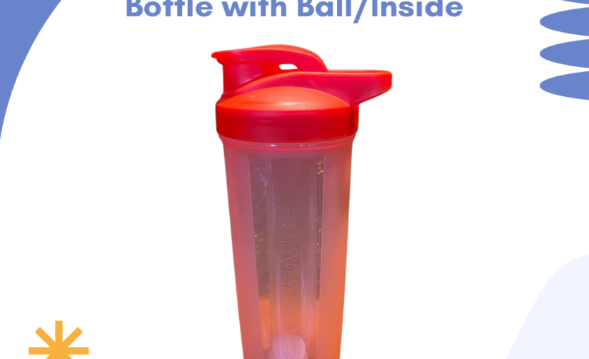 Power Rade Shaker Bottle with Mixing Ball | Leak-Proof Protein & Sports Drink Blender