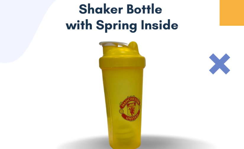Power Rade Shaker Bottle with Spring Inside – 700ml Leak-Proof Protein Shaker for Smooth Mixing