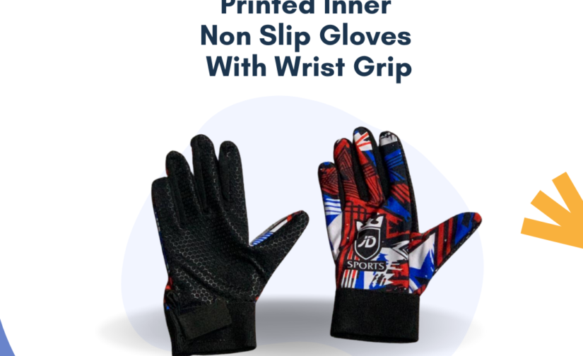 Printed Inner Non-Slip Gloves with Wrist Grip – Premium Comfort & Superior Grip