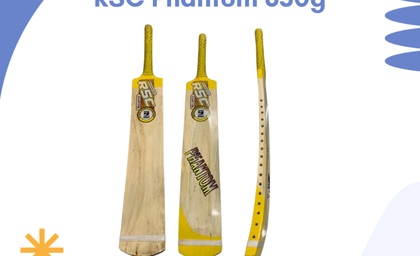 RSC Phantom 830G Cricket Bat - Premium Lightweight Bat for Power, Precision, and Durability