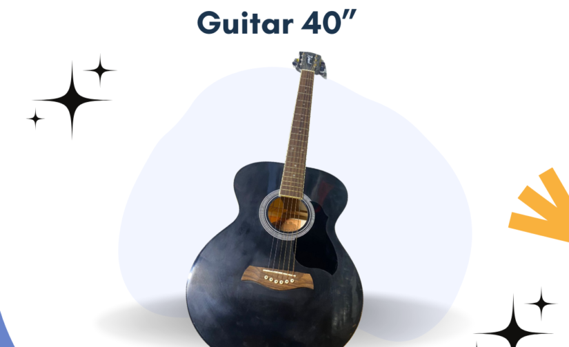Rich Wood Acoustic Guitar 40” - Premium Full-Size Guitar for Beginners and Professionals