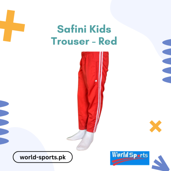 Safini Kids Trouser - Red | Stylish, Comfortable, and Durable Everyday Wear