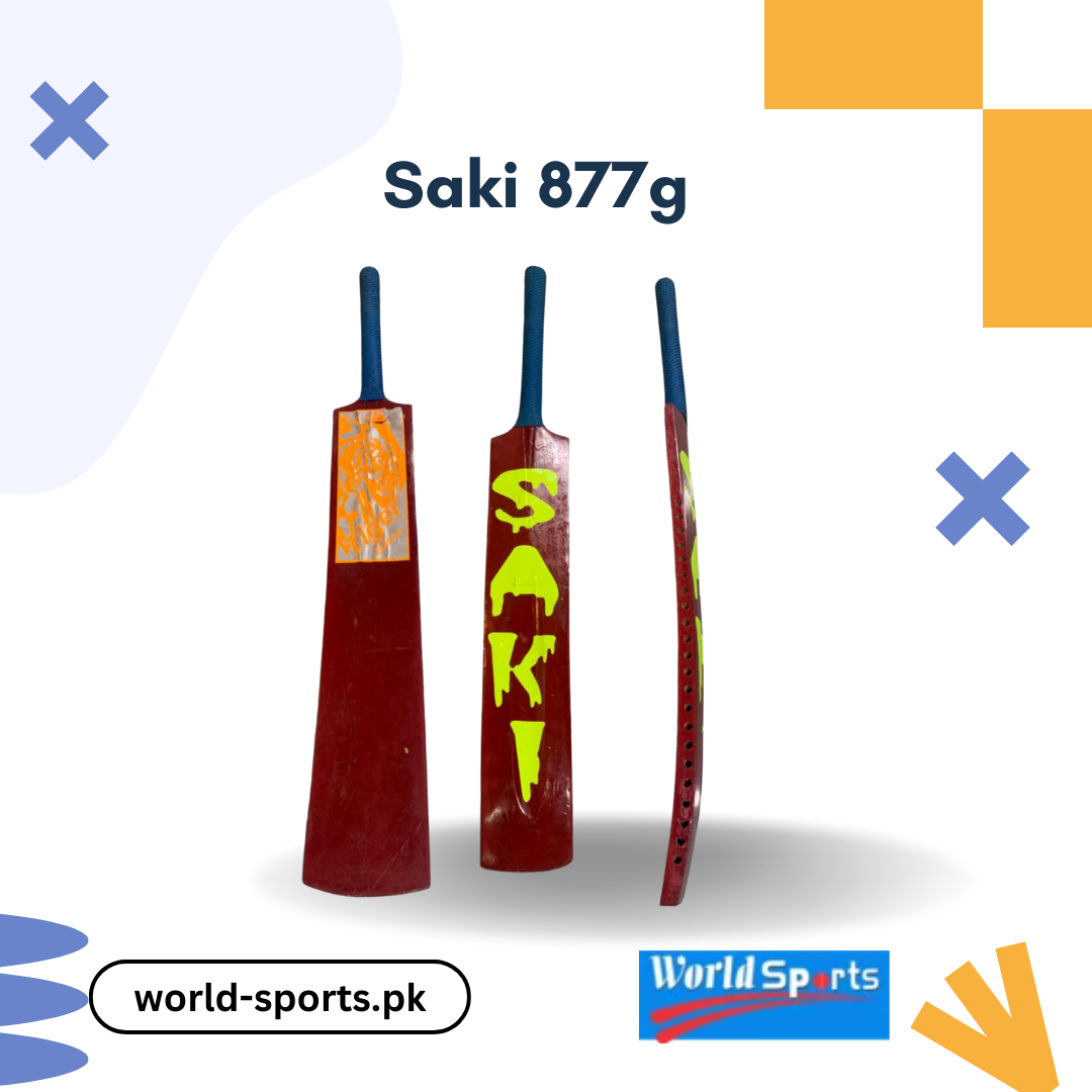 Saki 877G Cricket Bat - Premium Quality Lightweight Bat for Power and Precision