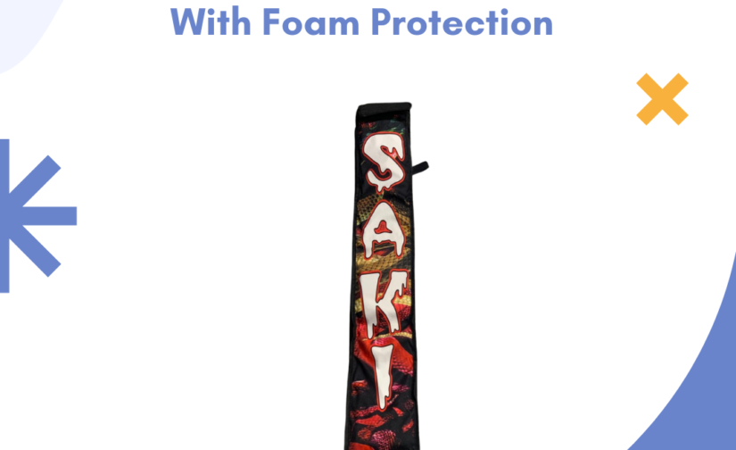 Saki Bat Cover with Foam Protection – Durable Cricket Bat Cover for Enhanced Bat Safety