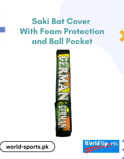 Saki Bat Cover with Foam Protection & Ball Pocket – Premium Cricket Bat Case for Maximum Safety & Convenience