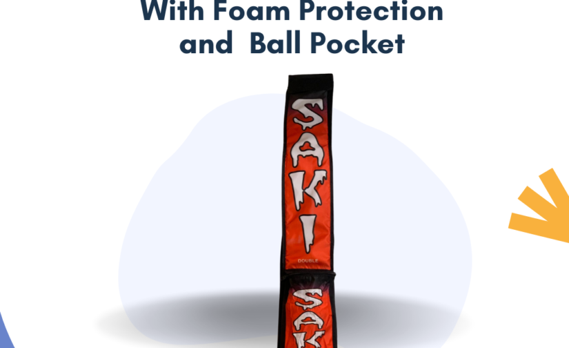 Saki Bat Cover with Foam Protection & Ball Pocket – Premium Cricket Bat Case for Ultimate Safety