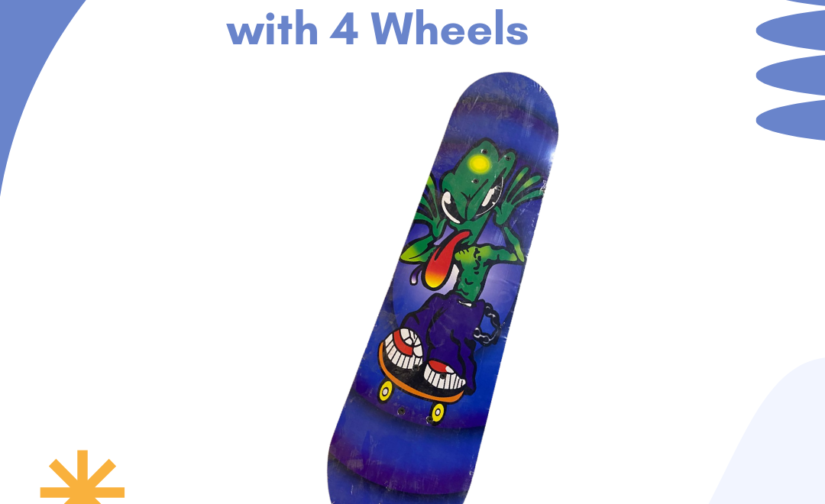 Wooden Skateboard with 4 Wheels | Durable and Lightweight Skateboard for All Skill Levels