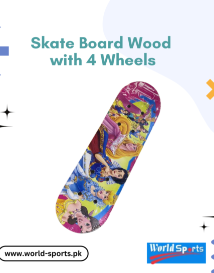 Wooden Skateboard with 4 Wheels – Durable Deck for Smooth, High-Performance Rides