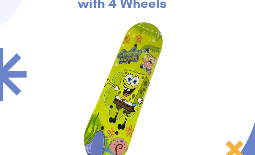 Wooden Skateboard with 4 Wheels – Durable, High-Quality Deck for Smooth Performance