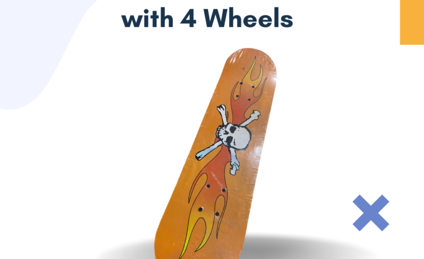 Skateboard Wood with 4 Wheels | Durable and Smooth-Gliding Skateboard for All Ages