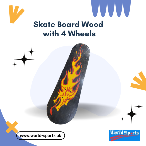 Wooden Skateboard with 4 Wheels | Durable All-Age Skateboard for Smooth Rides