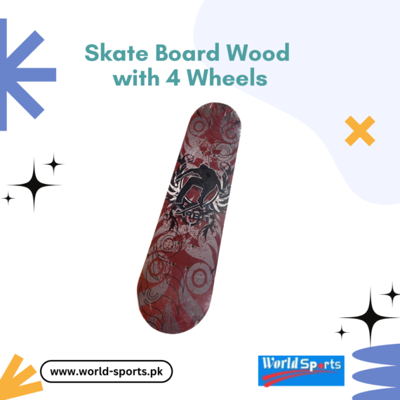 Wooden Skateboard with 4 Wheels | Durable Skateboard for Smooth Rides and Tricks