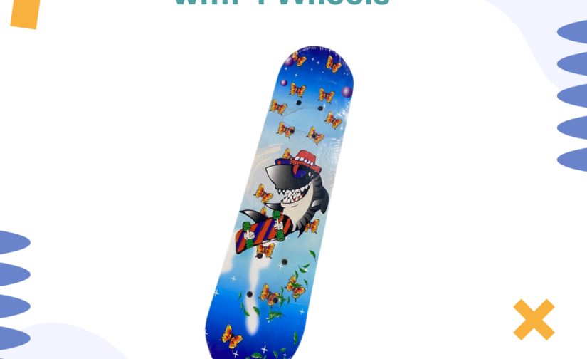 Wooden Skateboard with 4 Wheels | Durable & High-Performance Skateboard for All Skill Levels