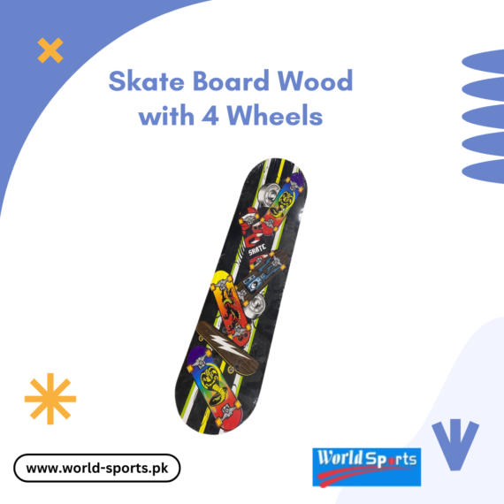 Wooden Skateboard with 4 Wheels – Durable & High-Performance Skateboard for All Skill Levels