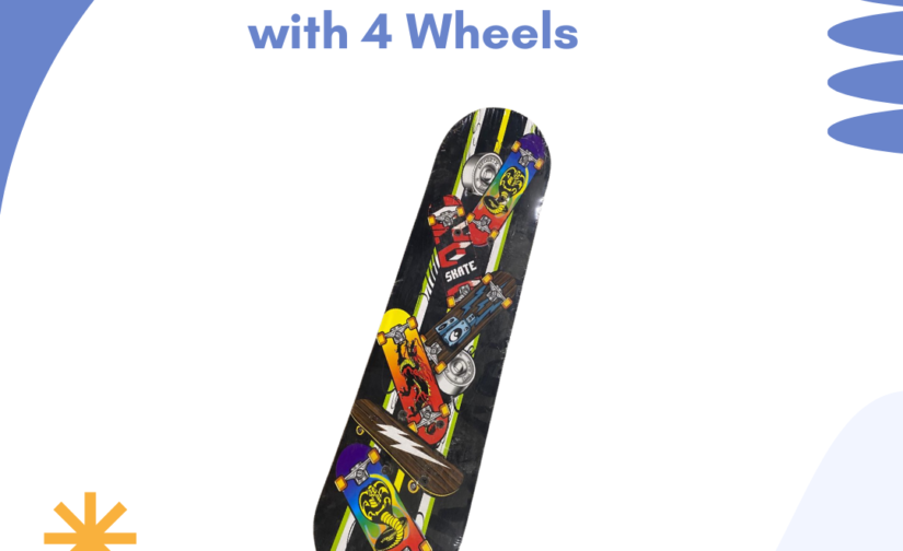 Wooden Skateboard with 4 Wheels – Durable & High-Performance Skateboard for All Skill Levels