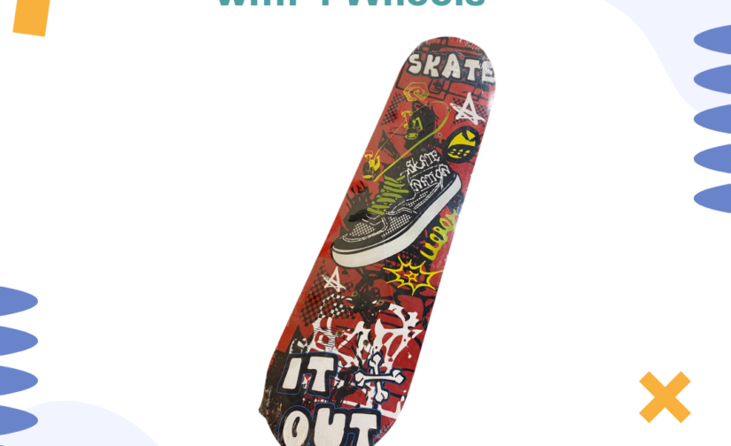 Wooden Skateboard with 4 Wheels | Durable and Stylish Skateboard for All Skill Levels