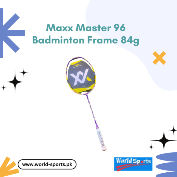 Maxx Master 96 Badminton Racquet - 84g Lightweight Frame for Power and Control