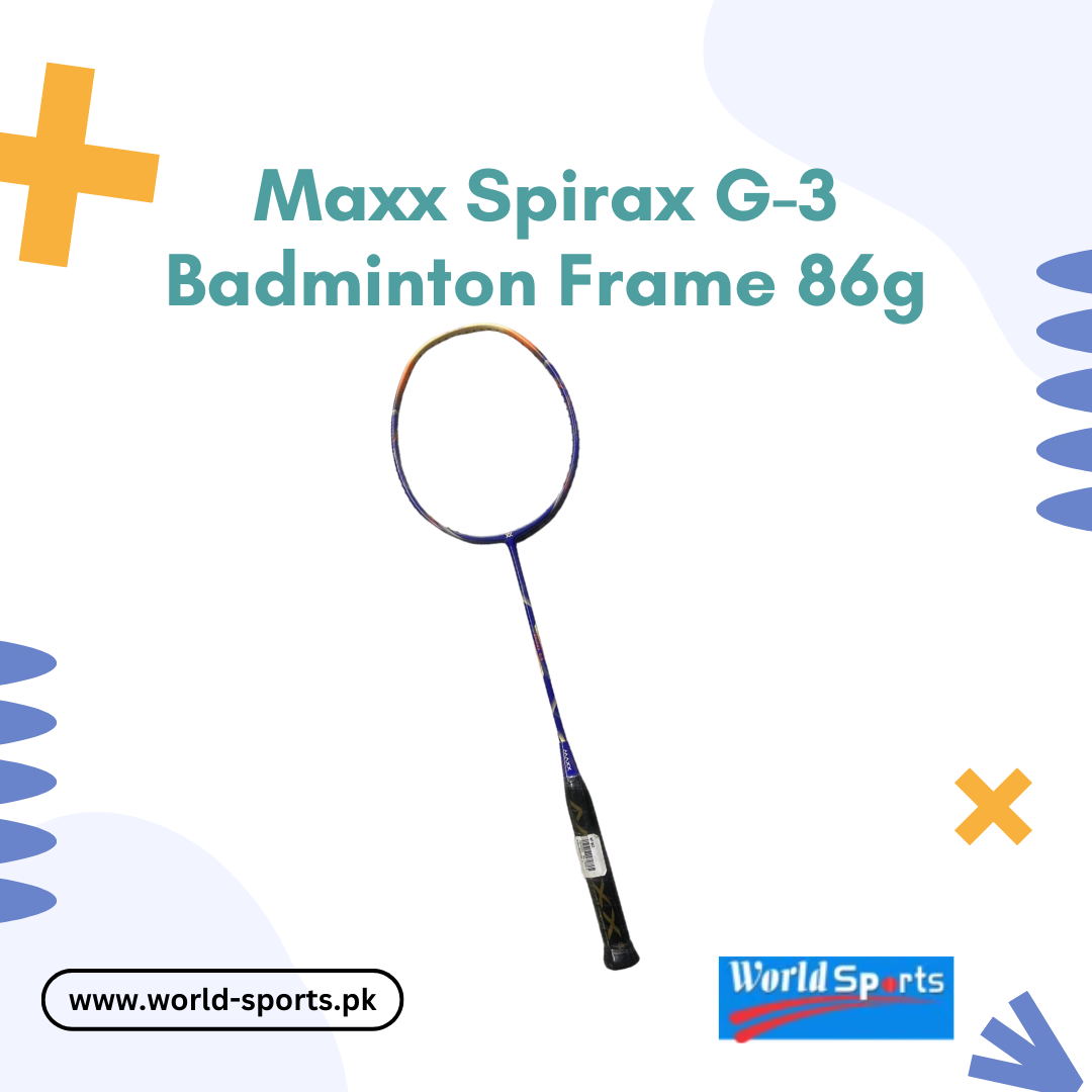 Maxx Spirax G-3 Badminton Racquet - 86g High-Powered Frame for Precision and Speed