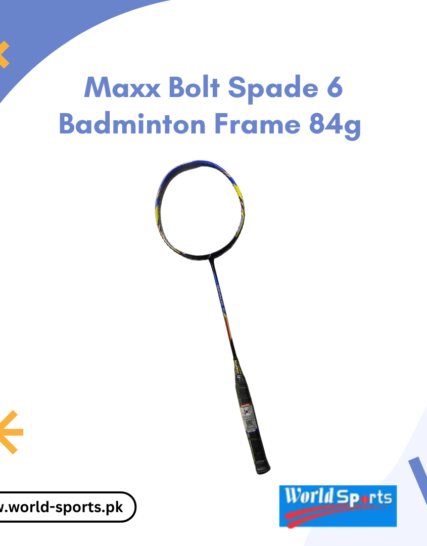 Maxx Bolt Spade 6 Badminton Racquet - 84g Lightweight Frame for Power and Control