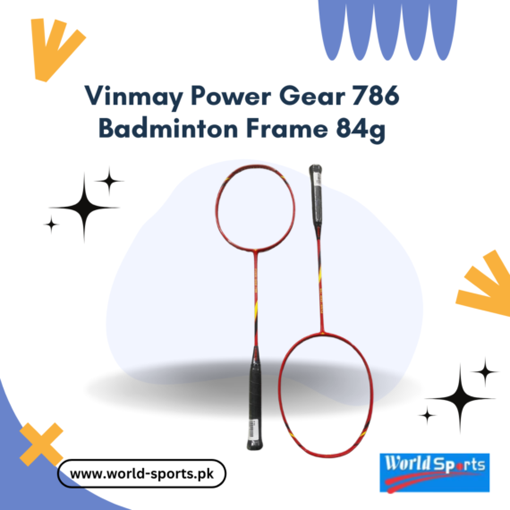 Vinmay Power Gear 786 Badminton Racquet - 84g Lightweight Frame for Precision, Power, and Performance
