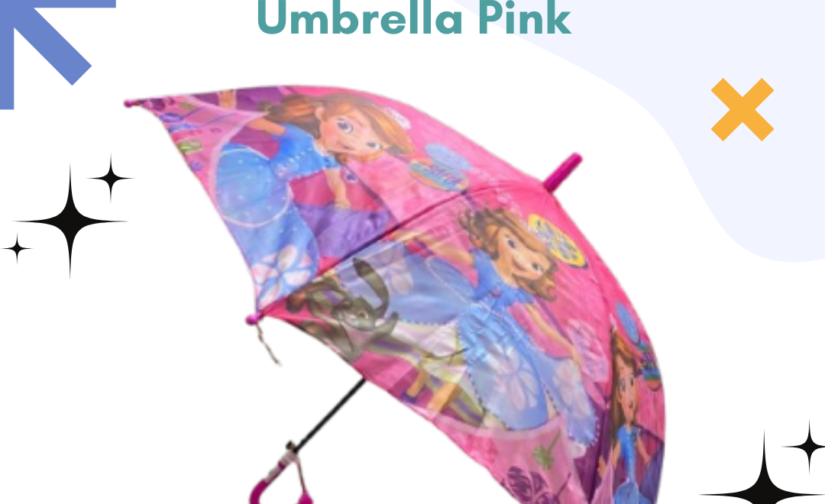 Sofia Barbie Doll Umbrella Pink - Stylish Barbie-Themed Pink Umbrella for Kids