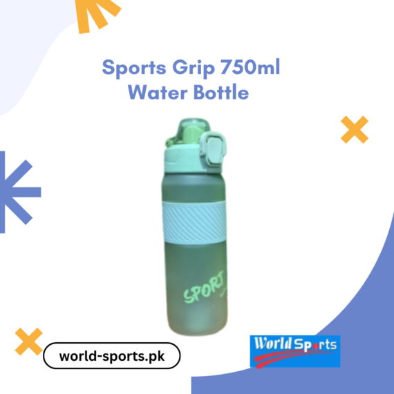 Sports Grip 750ml Water Bottle - Ergonomic, BPA-Free, Leak-Proof, Durable Hydration Bottle for Active Lifestyles