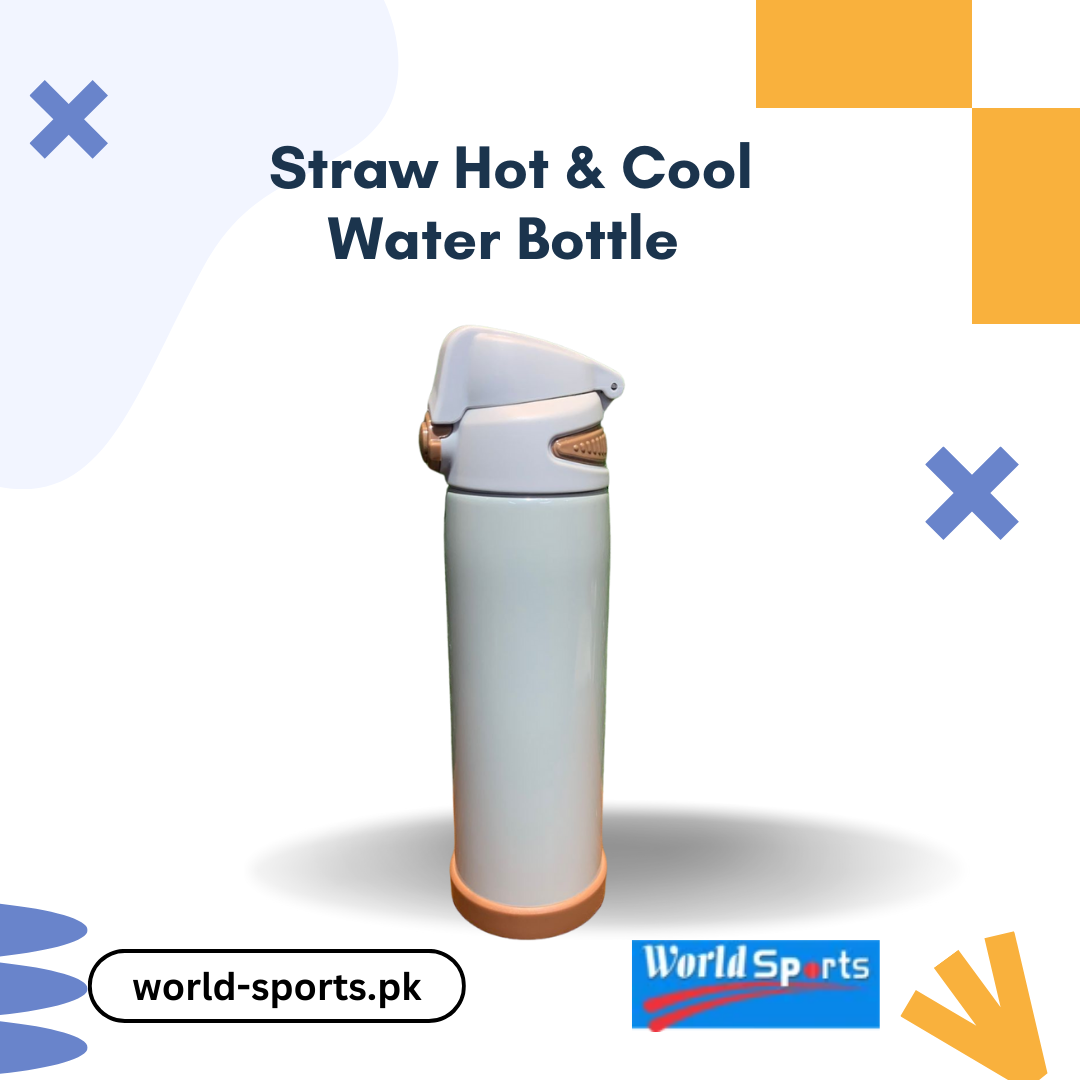 Straw Hot & Cool Water Bottle | Insulated Stainless Steel Bottle with Straw for Hot and Cold Beverage Control