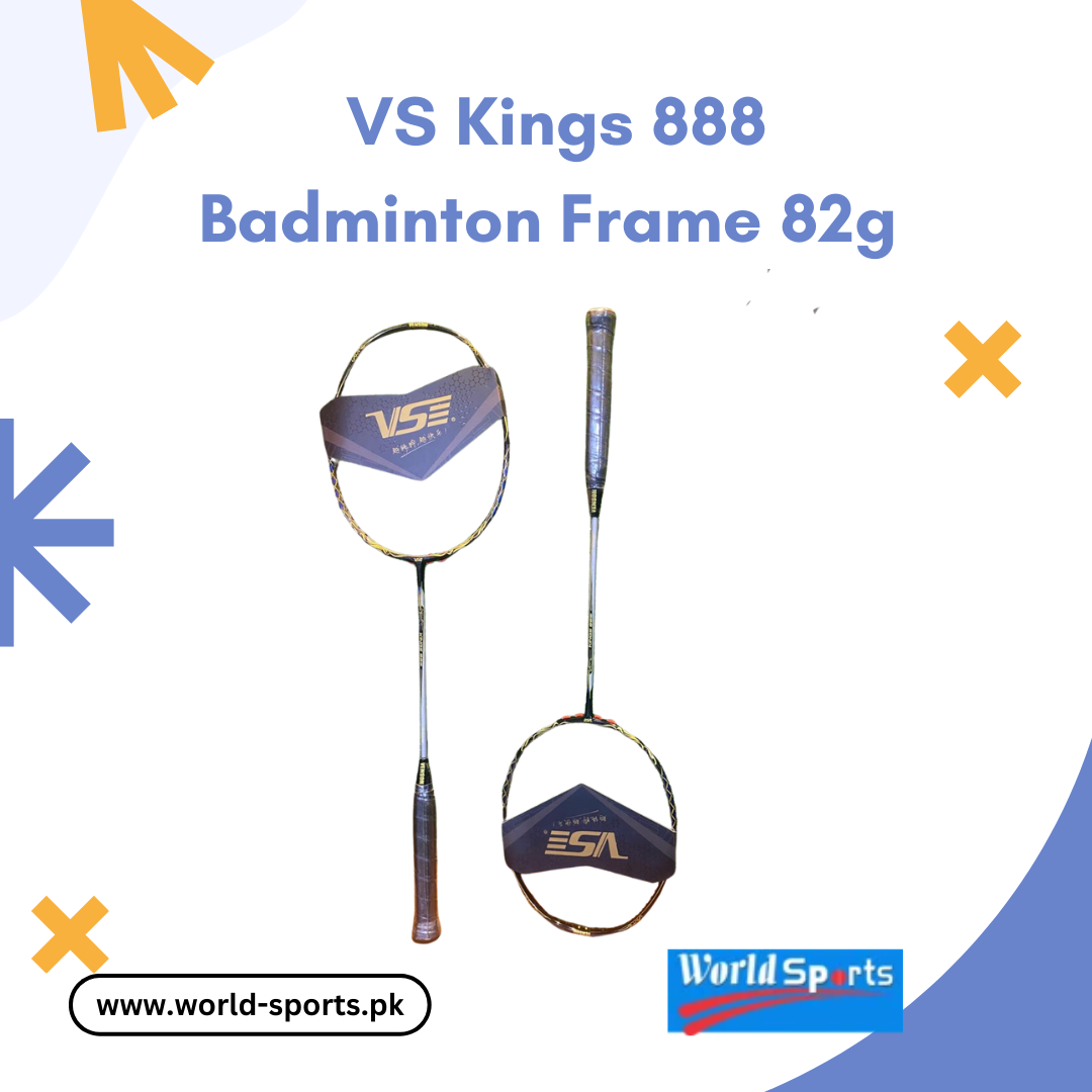 VS Kings 888 Badminton Racquet - 82g Lightweight Frame for Power, Speed, and Precision