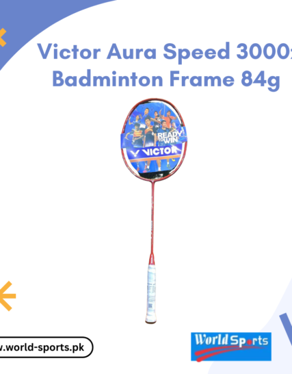 Victor Aura Speed 3000Z Badminton Racquet - 84g High-Performance Frame for Speed, Power, and Precision