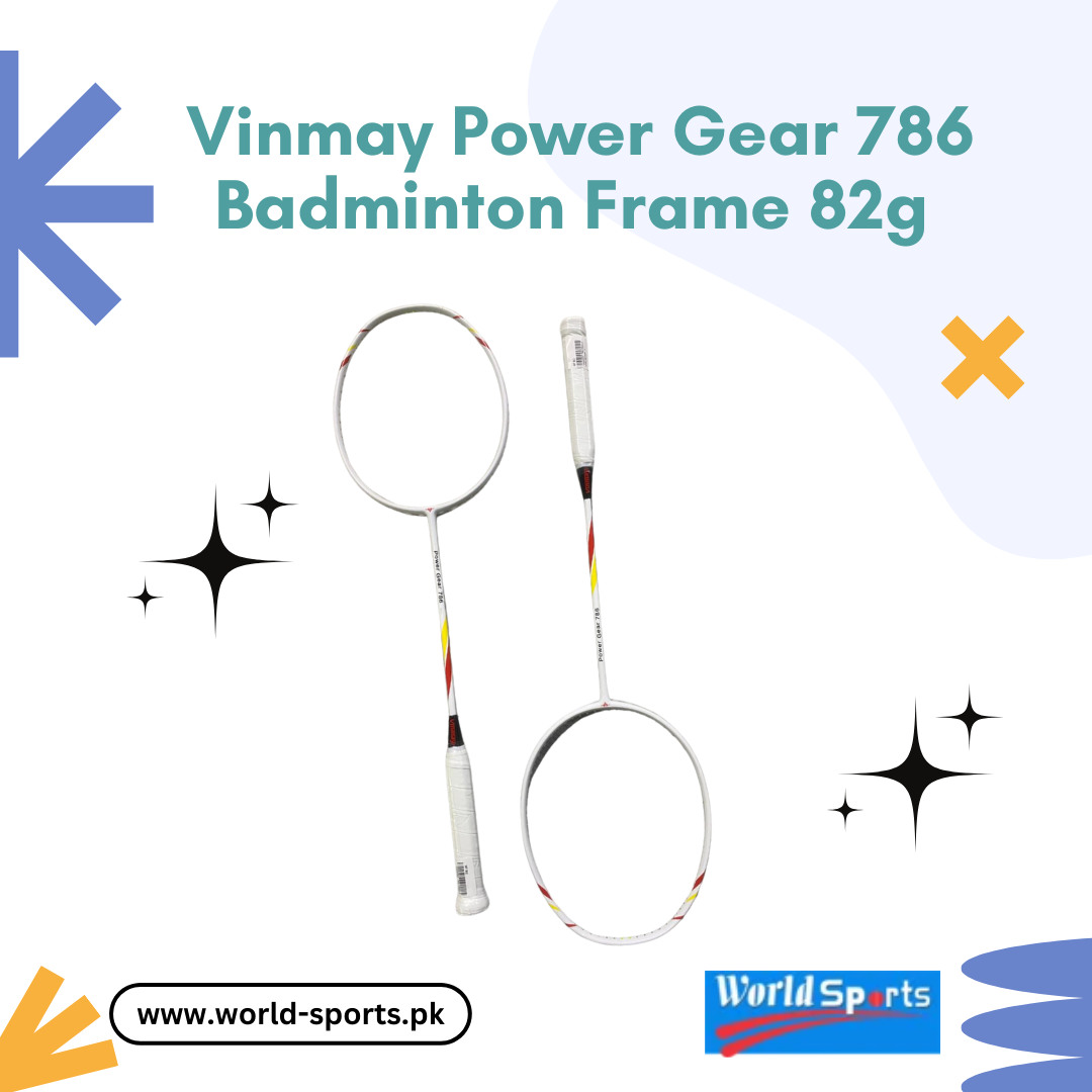 Vinmay Power Gear 786 Badminton Racquet - 82g Frame for Power, Speed, and Precision