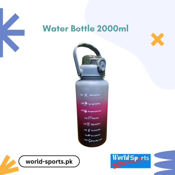2000ml Water Bottle - Large Capacity, BPA-Free, Leak-Proof, Durable Hydration Solution