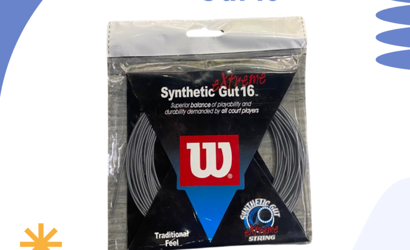 Wilson Synthetic Gut 16 Tennis String – Durable and High-Performance String for Power and Control