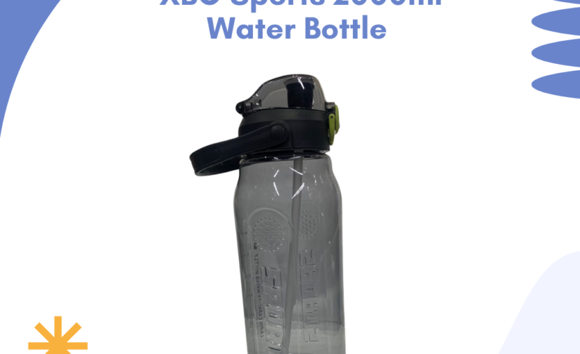 XBO Sports 2000ml Water Bottle - Large Capacity, BPA-Free, Leak-Proof Hydration Bottle