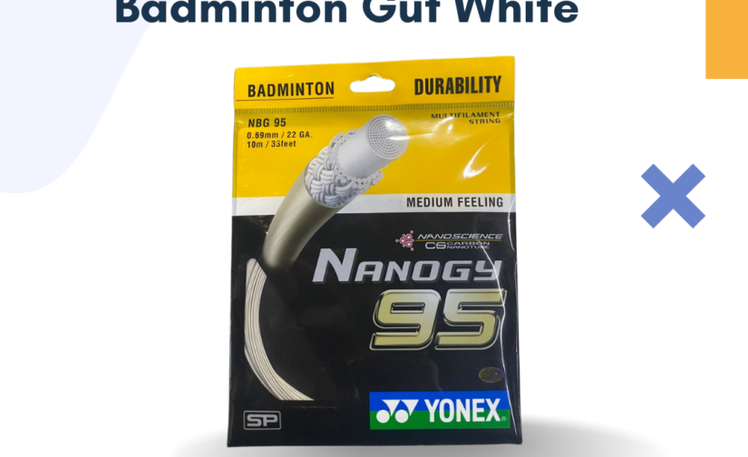 Yonex Nanogy 95 Badminton Gut - White (Durable & High-Performance String for Power & Control)