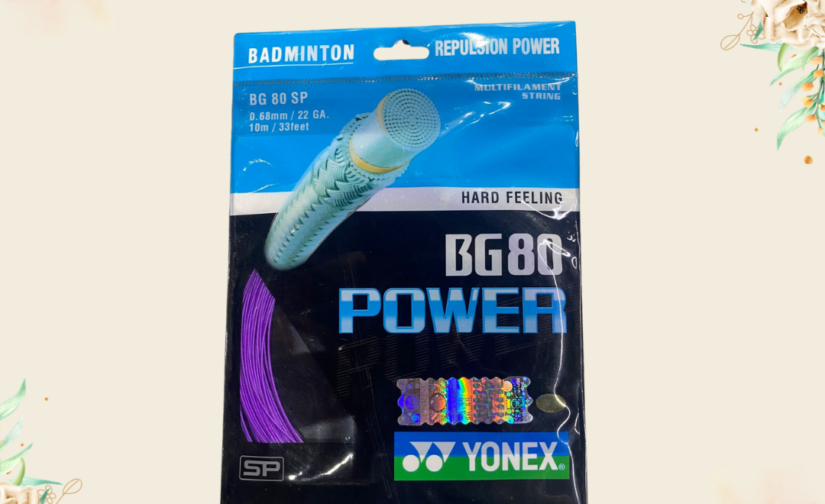 Yonex Power BG 80 Badminton String – High-Performance Gut (Purple) for Power and Precision
