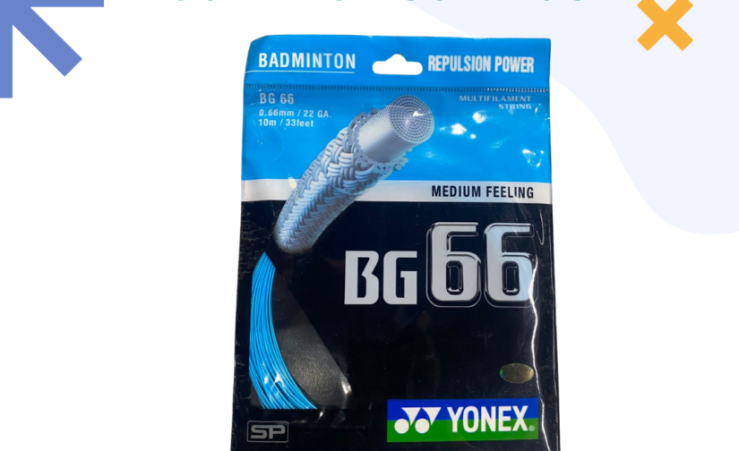 Yonex BG 66 Badminton String – High-Performance Gut (Blue) for Control and Precision
