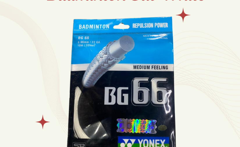 Yonex BG 66 Badminton String – High-Performance Gut (White) for Control and Durability