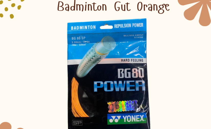 Yonex Power BG 80 Badminton String – High-Performance Gut (Orange) for Power and Precision