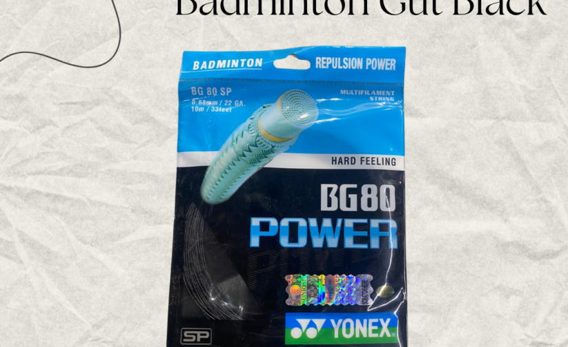 Yonex Power BG 80 Badminton String – High-Performance Gut (Black) for Power and Precision