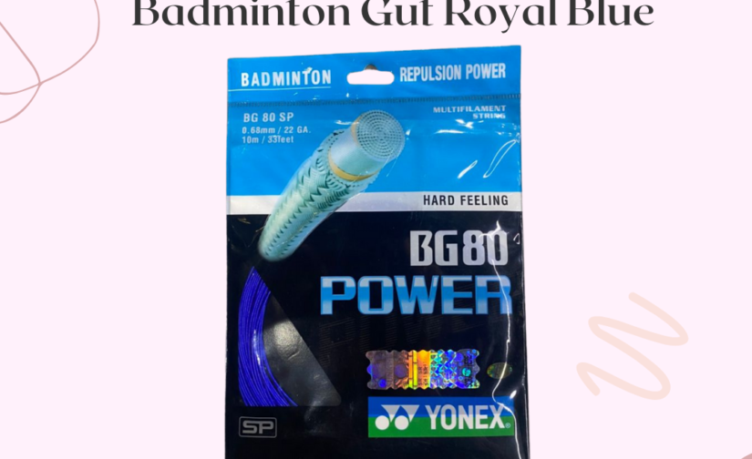 Yonex Power BG 80 Badminton String – High-Performance Gut (Royal Blue) for Power and Precision