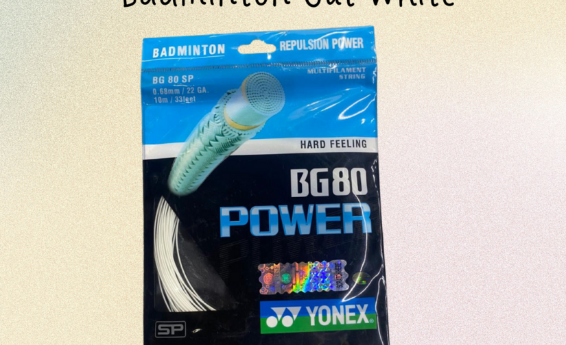 Yonex Power BG 80 Badminton String – High-Performance Gut (White) for Power and Precision