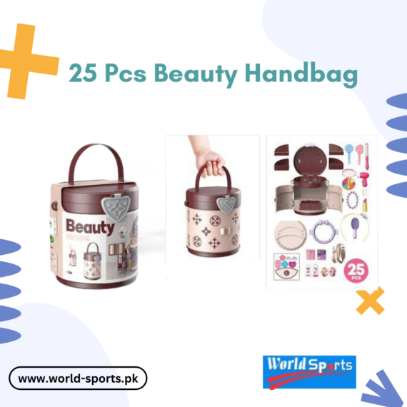 25 Pcs Beauty Handbag – Kids Pretend Play Makeup & Fashion Accessories Set