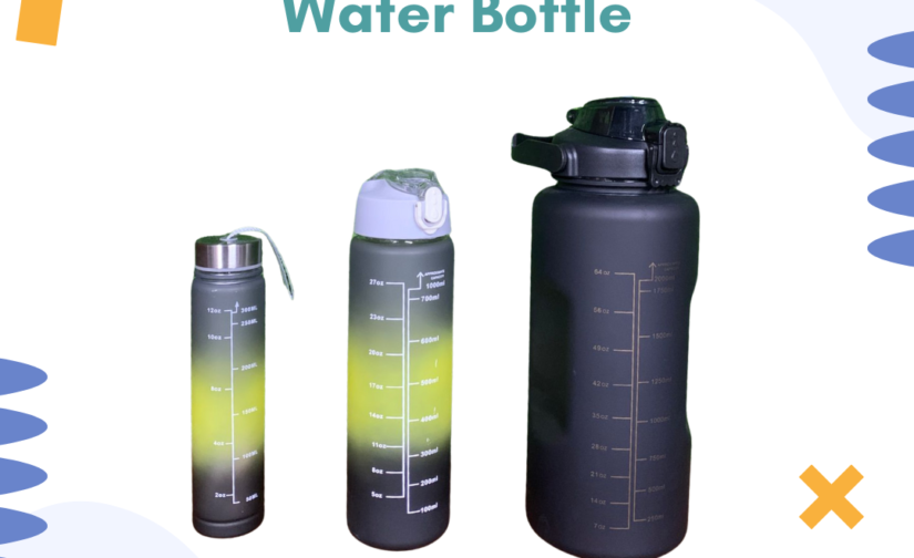 3-in-1 2000ml Water Bottle – Large BPA-Free Leak-Proof Sports Bottle with Time Marker & Storage Compartment for Gym