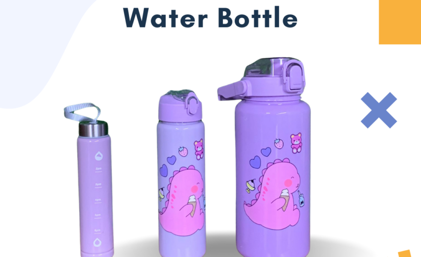 3-in-1 2000ml Water Bottle – Large BPA-Free Leak-Proof Sports Bottle with Time Marker & Storage Compartment for Gym