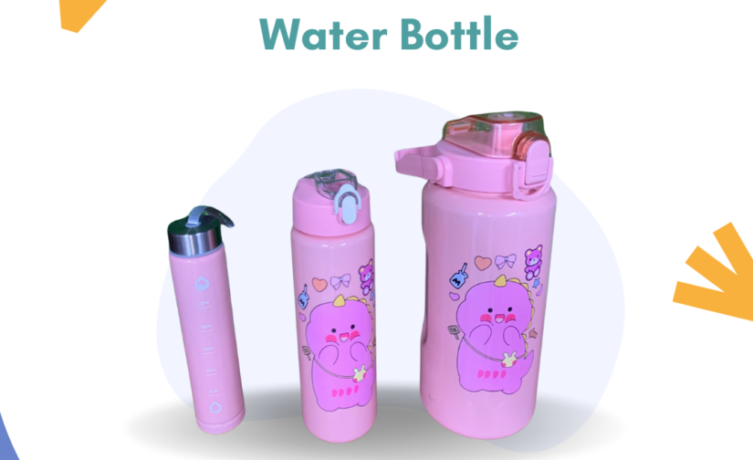 3-in-1 2000ml Water Bottle – Large BPA-Free Leak-Proof Sports Bottle with Time Marker & Storage Compartment for Gym